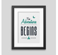 The adventure begins Framed poster
